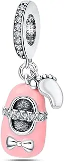 [LIGHTDOG] 925 Sterling Silver Charms for Bracelets Beads Pendant Compatible with European Bracelets Fits Pandora Charms Bracelets for Women Girls