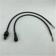 3 Core Dark Waterproof Pigtail,50cm Long Each;Male and Female;x-Connect(HC);18AWG Wire
