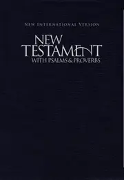 NIV, New Testament with Psalms and Proverbs, Pocket-Sized, Paperback, Blue