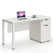 120cm Office Computer Desk Study Workstation Storage Drawer Cabinet White