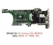 for Lenovo ThinkPad X1 Carbon 5th Motherboard NM-B141 01AY073 I7 7600U 16G