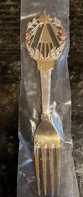 Anton Michelsen Christmas Fork 1922 Gilded Sterling Silver, Sealed, Mint
