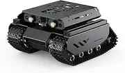 Waveshare Open-Source Off-Road Tracked AI Robot, Compatible with Raspberry Pi 4B, Dual Controllers, Computer Vision, PI4B-4GB Included