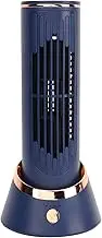 Tower Fan,5V 2a 4000mah 3 Adjustable Speeds Bladeless Fan Adopts Airflow Wheel Structure, Type C Tower Fan for Bedroom,Suitable for Dormitory, Home, Office