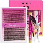 Lash Extension Kit 280PCS Eyelash Clusters 30D 40D DIY Eyelash Extension Kit ...