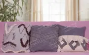 3 Sets of Indian Hand Woven Decorative 18x18 Embroidery Cotton Cushion Cover
