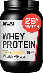 Bare Performance Nutrition, Whey Protein Powder, Meal Replacement, 25G of Protein, Excellent Taste & Low Carbohydrates, 88% Whey Protein & 12% Casein Protein (Vanilla)