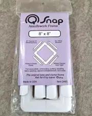 Q-SNAP Cross Stitch Embroidery Needlework Frame 8" x 8" NIP USA