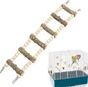 Parrot Swing Ladder | Wood Parrot Toys Ladder | Lovebirds Finches Chewing Perch Toys Pet Standing Resting Pole Develop Intelligence