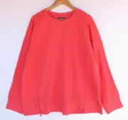 New Autograph Jumper M Plus Size Womens Coral Pullover Zipper Detail Sweater