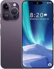 KURSARKEE I14 ProMAX Unlocked Cell,Long Battery Life 6.82" HD Screen Unlocked (Purple)
