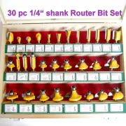 30 pc 1/4 Shank Carbide tipped Router Bit Set sct-888