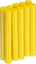 uxcell 10pcs Hot Glue Sticks 0.43" Dia x 3.94" Long EVA Mini Hot Melt Adhesive Glue Stick for Hot Melt Gun Wood Plastic Glass Flowers Fabrics Foam, Yellow