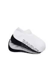 [Bonds] Bonds Womens Logo Lightweight No Show 4 Pack Socks Size: 3-8, Cotton 3-8 Multicolor
