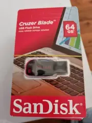 SanDisk Cruzer Blade 64GB USB 2.0 Flash Drive - Black (SDCZ50-064G-B35)