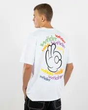 [Wndrr] Wndrr Men's Ribbon Box Fit T-Shirt in White Size Large L White