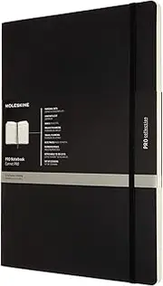 Moleskine - Professional Soft Cover Notebook - Ruled - A4 - Black