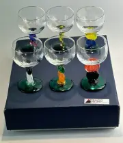 Vintage Cordial Glass Antelier Morava Glasses Czech Republic- set of 6