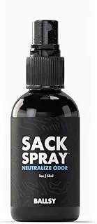 Ballsy Sack Spray (59ml) - Natural Deodorant for Men - Ball Spray for Men to Neutralise Odour & Skin Irritation w/ Tea Tree & Aloe Vera Extracts- Cruelty, Sulphate & Paraben-Free Deodorant Spray