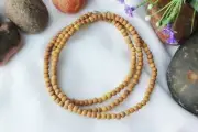SANDALWOOD MALA CHANDAN MALA HINDU RELIGIOUS MALA 100% NATURAL REAL MALA