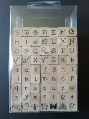 New in Open Box Cinderella Font Alphabet ABCs & Symbols Rubber Stamps Castle