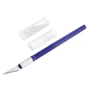 Craft Carving Knife Hobby Knife with 5 Spare Blades, Blue ABS Handle, 1 Set