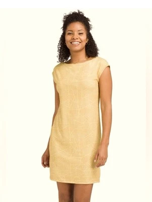 Prana Sanna Dress Lightweight In Yellow Size S