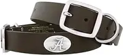 Zep-Pro Alabama Crimson Tide Brown Leather Concho Dog Collar, Medium