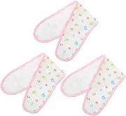 Vaguelly 2sets Infant Navel Belt Soft Baby Belly Band for Newborns Postpartum Warm Material Animal Print 3pcs*2