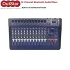 PMX1202D-USB 12CH Bluetooth Audio Mixer w/Power Amp Built-in 16 DSP Reverb #sz