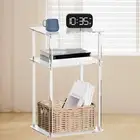 Clear NightStand Table Accent Table Bedroom Furniture Acrylic Side Table