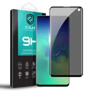 ZUSLAB Galaxy S10 Privacy Screen Protector, Tempered Glass Case Friendly 9H Hardness Anti Spy for Samsung