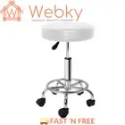 Artiss Salon Stool Barber Hair Dress Round Chair PU Swivel Hydraulic Lift, White