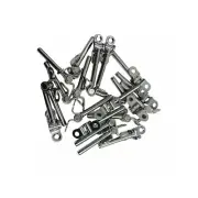 1/8" Stainless Steel T316 Cable Rail Deck Swage Toggle Turnbuckle Stud 20 Pcs