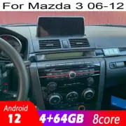 10.4" Touchscreen Radio Android Gps Navigation Carplay For Mazda 3 02~12 Radio