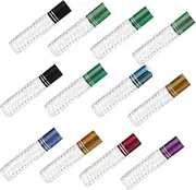 Beaupretty 12pcs Roll Refillable Glass Roller Ball Bottles for Essential Oils and Perfume Portable Practical Design for Travel Massage Effect for Daily Use Random Color
