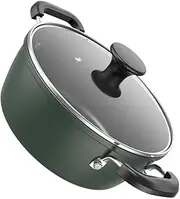 LABRIMP 1Pc Soup Pot Casserole Skillet nonstick Cooking Pot Cooking Milk Pot hot Pot Japanese Casserole Braiser pan Casserole pan with lid Ovens stew Pot with lid Gas Stove Large Pot Iron