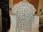 Ladies NWT Runway 7 Plaid Button Front Top - Size 10