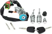 Ignition Lock Key Steering Lock Left Right Door Lock Cylinder Complete Set for Citroen C3 4162AG 4162AH 9170T5 Ignition Lock Starter Switch