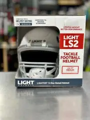 Light LS2-PY Football Helmet White Youth XL *NEW*