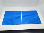 Lego Lot Of 2 Brand New Blue 16x16 5"x 5" Building Plate Baseplate Base Plate