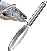 Stainless Steel Fish Scaler Remover,Stainless Steel Fish Skin Scraper Brush | with Hangable Fish Scales-Cleaning Brush, Fish Cleaner Skin Scraper Brush, for Kitchen