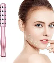 Aohcae Facial Roller Massager, Germanium Stone Uplifting Face Massager Roller, Beauty Roller for Face, Eye, Chin, Neck Skin Care Anti Aging Wrinkles Reduces (Purple)