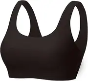 [Generic] Wireless Support Bras for Women Underwear Sports Trim Breathable Women Front Bra Closure Yoga Lace Extra-Elastic Push up Bra Women