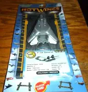 ✈️️ HOT WINGS F-14 TOMCAT 2005 JUST THINK TOYS RUNWAY CAR MILITARY Fighter Jet