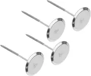LIGIGWASH 1set Stainless Steel Cake Decorating Flower Nails Tool for Icing Flowers Easy Clean DIY Baking Decor for Roses Daisies and More 4pcs