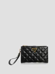 GUESS Women's Black Giully Double Zip Wallet