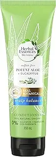 Herbal Essences Bio, Renew Sulphate-Free Potent Aloe + Eucalyptus Cleansing Conditioner For Scalp Balance, 350ml