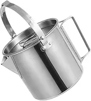 MUSISALY Camping Kettle Coffee Pot: Portable Outdoor Stainless Boiler 1.2l Fast Heating Water Kettle for Hiking Backpacking Picnic Travel