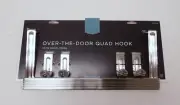 Liberty 085-03-1588 Over The Door Adjustable Coat Hat Hook Rail Satin Nickel